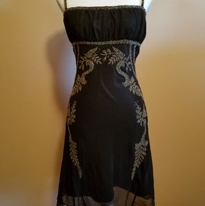 💎Night Way collections sz.6 beaded blk. Dress